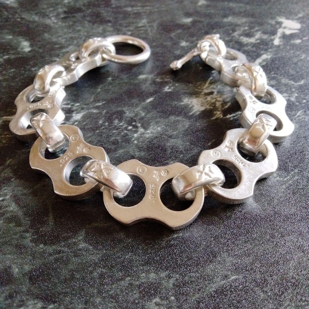 シルバー925 カフスデザイン ブレスレット ★