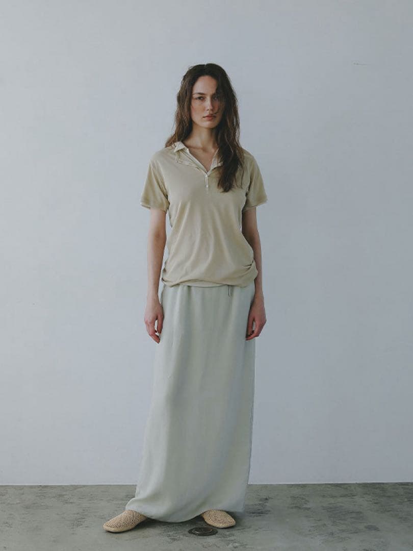 キュプラIラインスカート セール】キュプラギャザーIラインスカート（スカート）｜URBAN