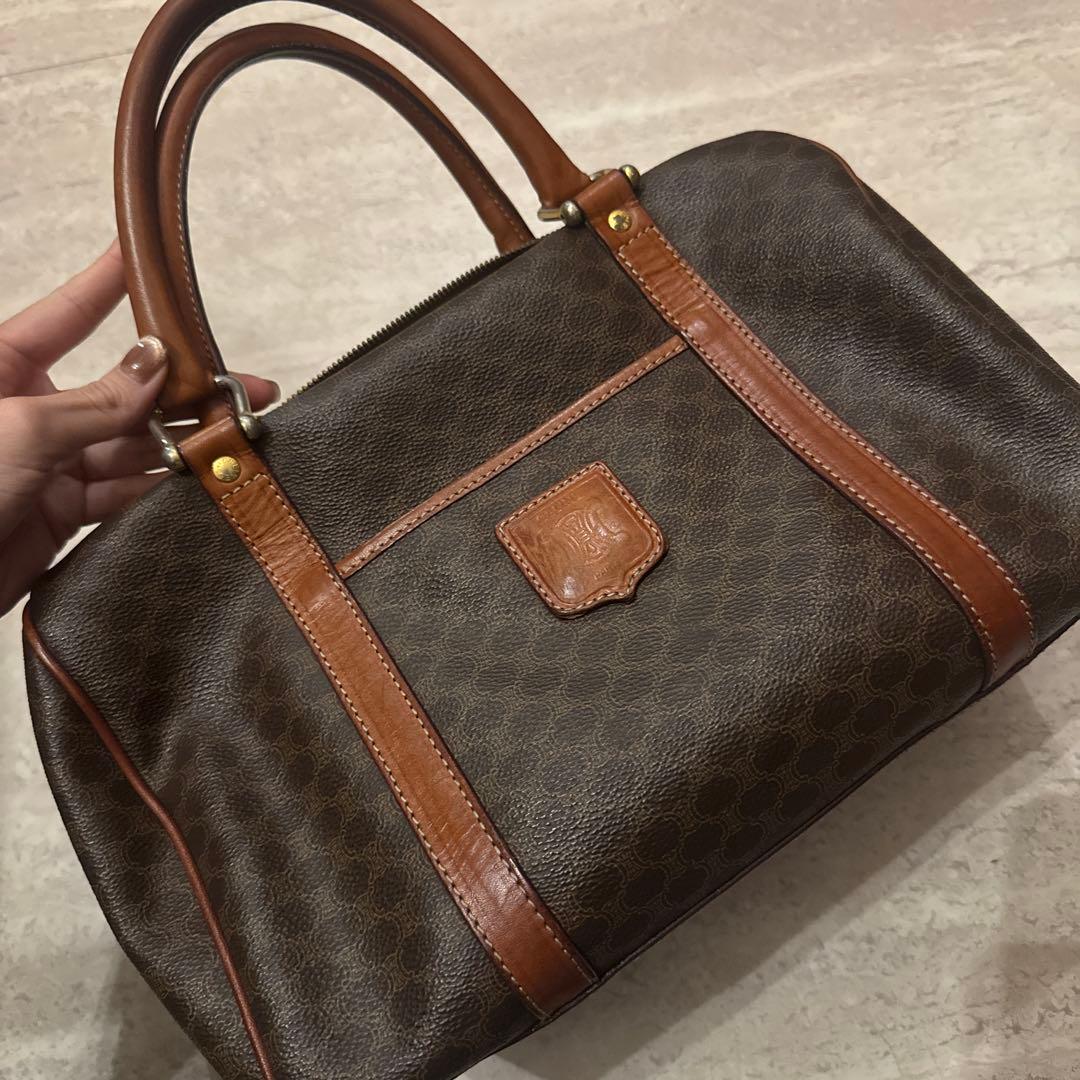 CELINE マカダム ミニボストンバッグ