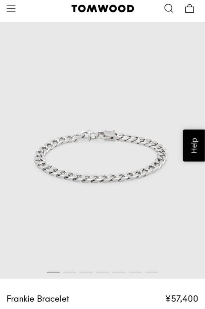 tomwood トムウッド frankie フランキー ブレスレット7.7インチ