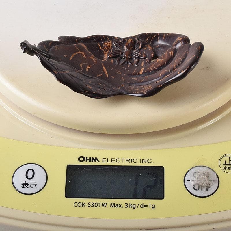 中国 書道具 唐木瘤木製 葉形 墨置 筆置 V 8033 - メルカリ