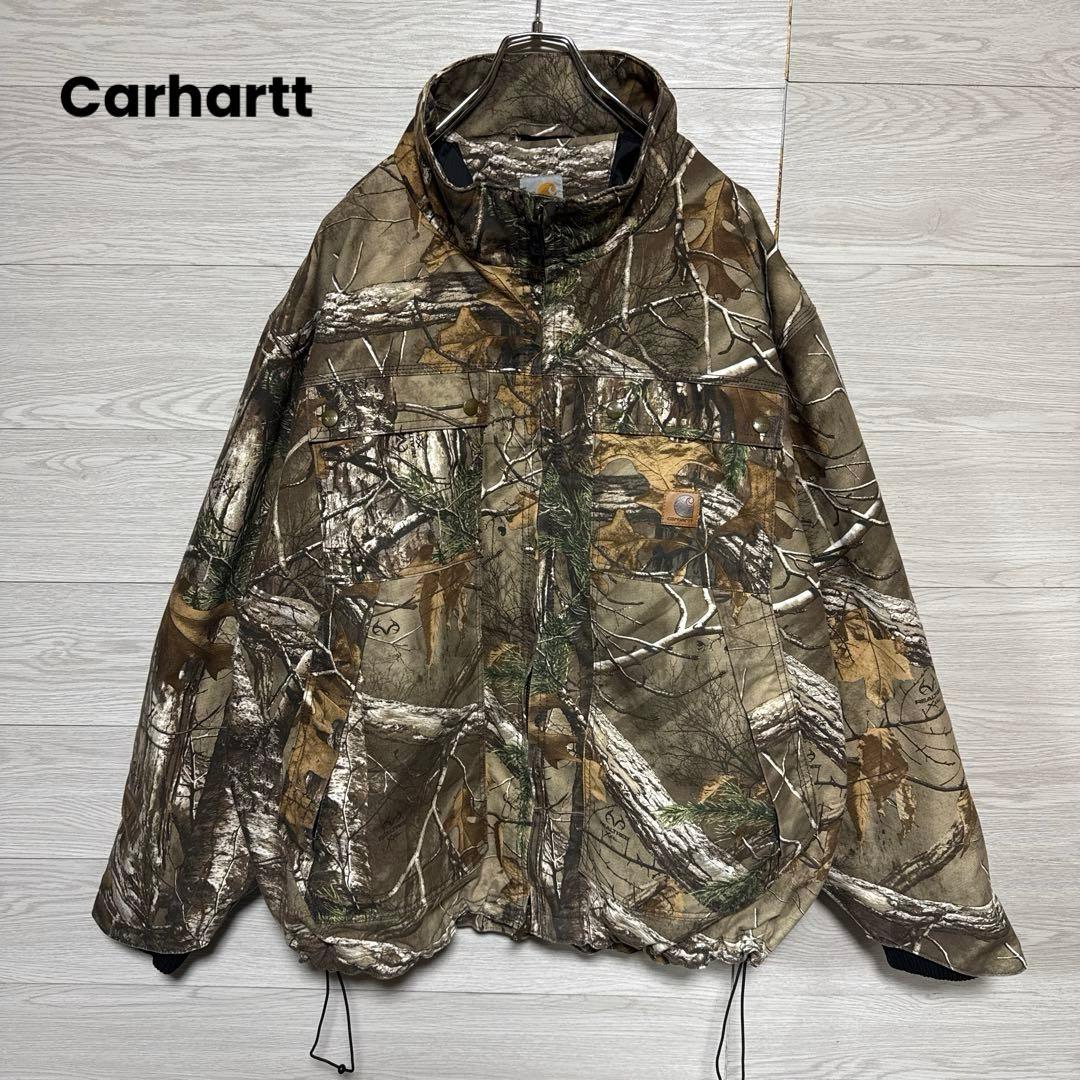 希少 Carhartt リアルツリー 中綿 防寒 ハンティングジャケット 3XL