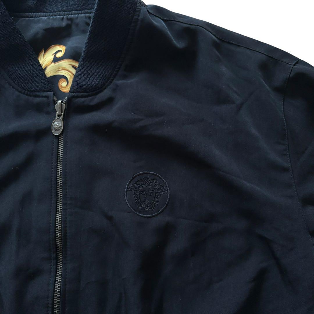 VERSACE リバーシブルサテンボンバージャケット A005 - メルカリ