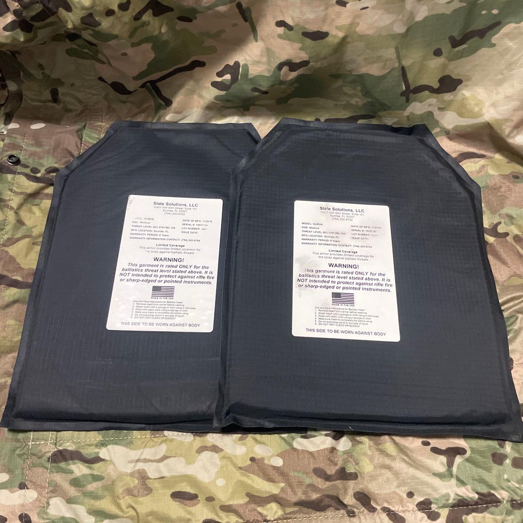 実物 防弾ソフトアーマープレート NIJ IIIA Medium 米国製M248
