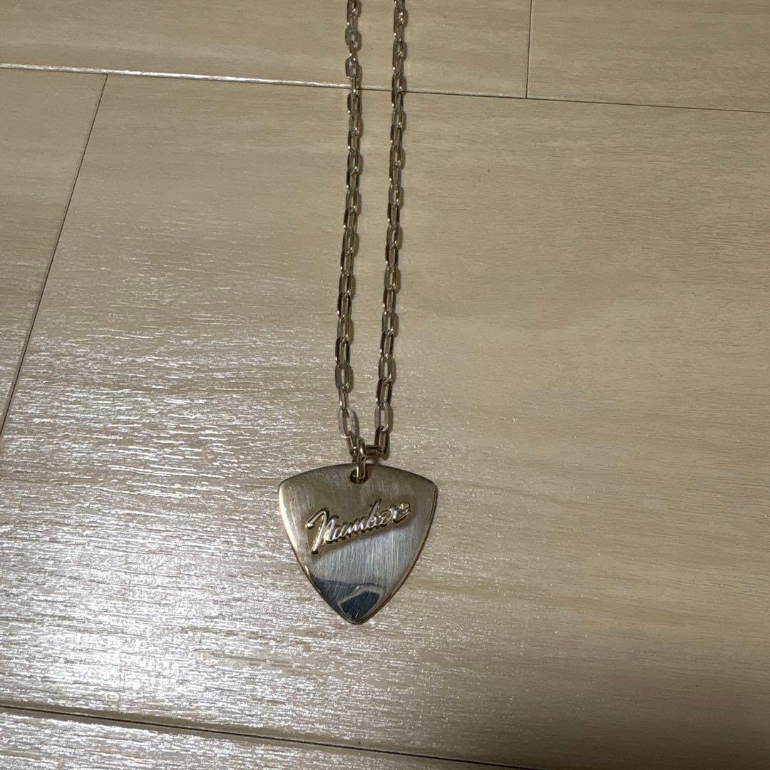 ナンバーナイン　フェンダーネックレス Number LOGO PICK CHARM NECKLACE / ナンバーナインロゴ ピック