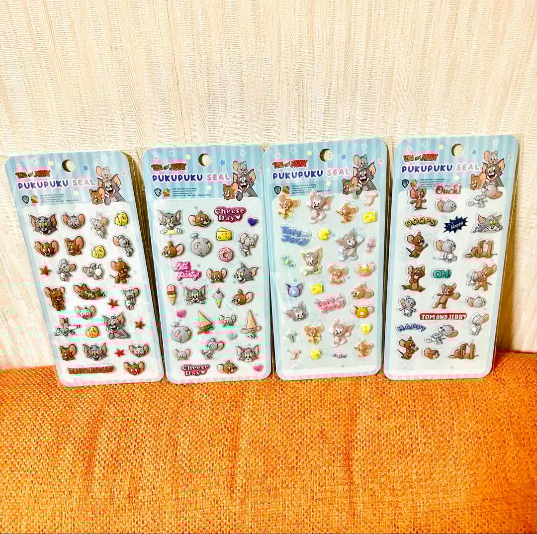 正規品」トムとジェリーぷっくりシールセット ぷくぷく - メルカリ