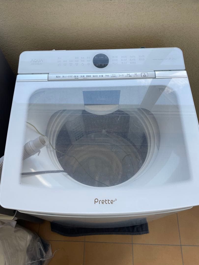 【値下げ】洗濯機　AQUA アクア　洗剤・柔軟剤自動投入　8kg