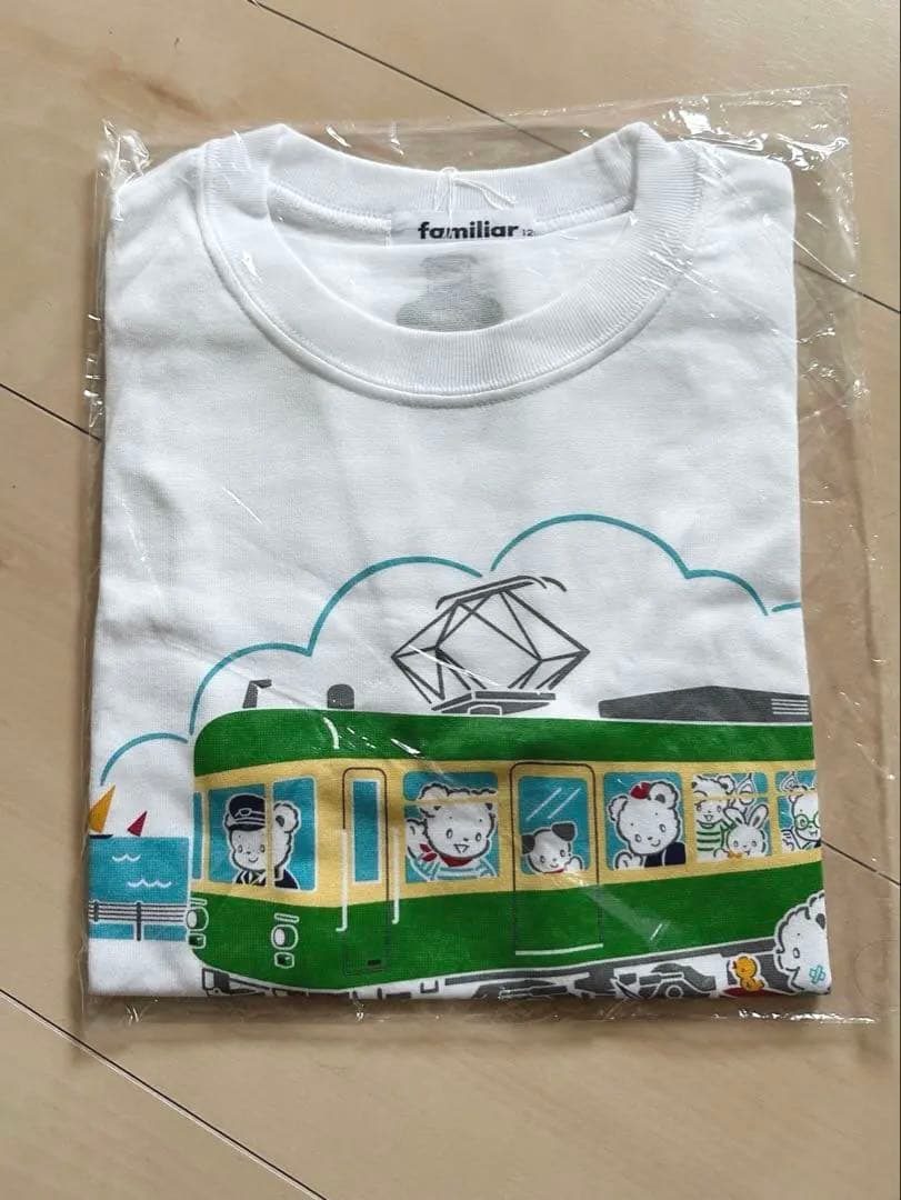 familiar ファミリア おはなしTシャツ 江ノ電　タグ付き