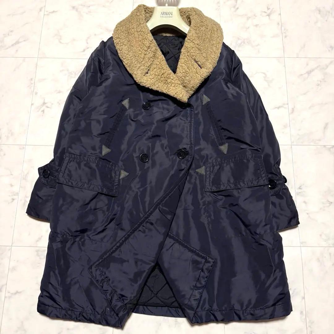 45rpm ダウンコート ナイロン ボア ライナー キルティング ダブル 2