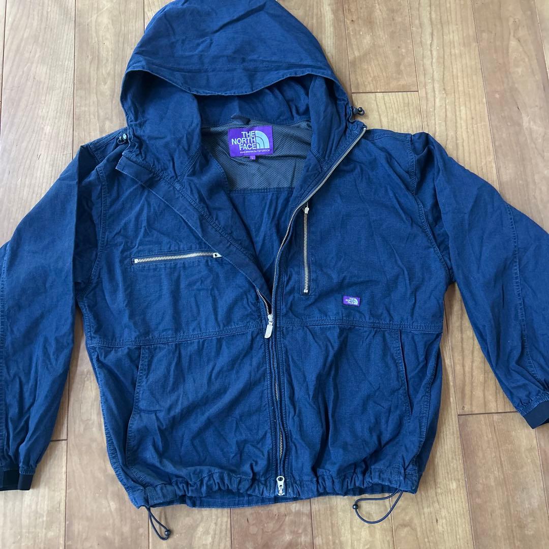 ノースフェイス パープルレーベル インディゴマウンテンパーカー メンズ L