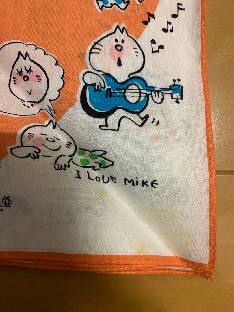 未使用 水森亜土 ハンカチ 4枚 昭和 当時物 水森亜土 ハンカチ 4枚セット