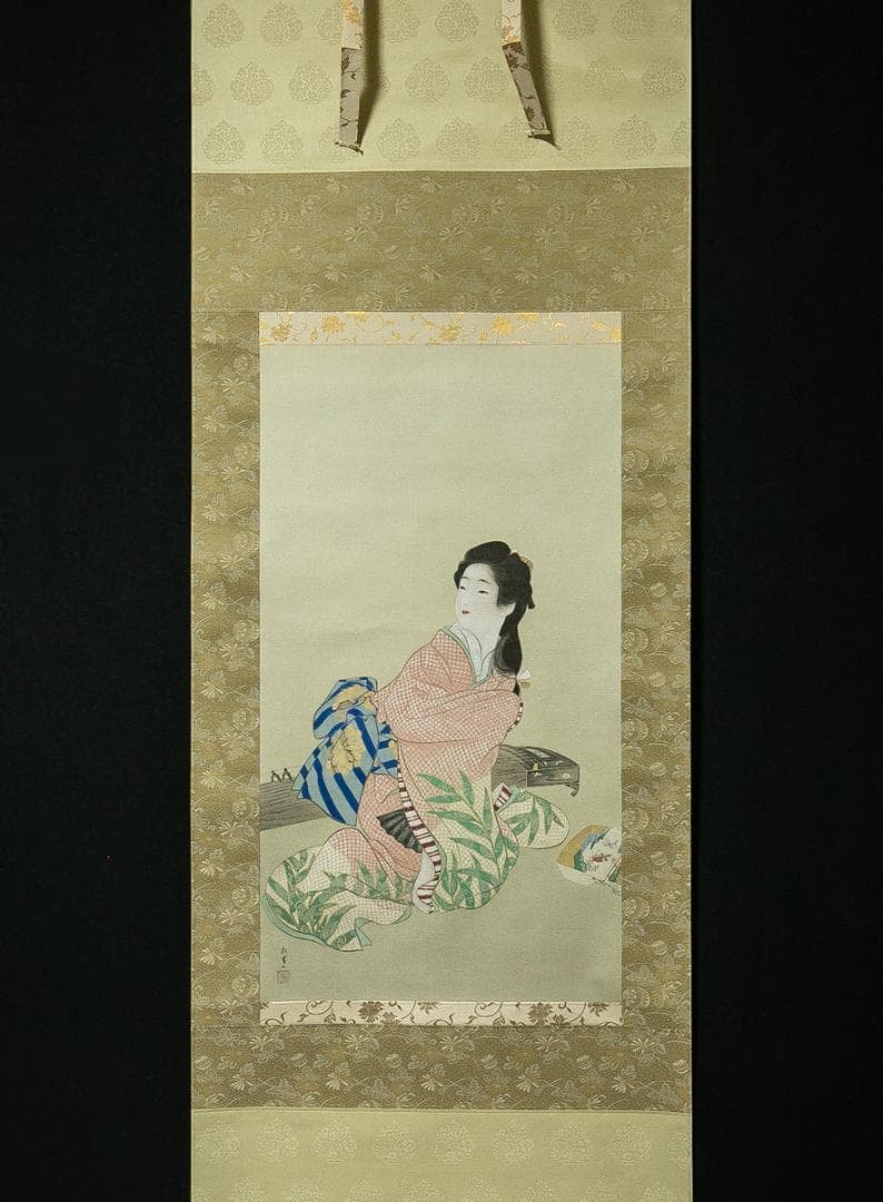 掛軸-1694　上村松園　娘深雪　シルクスクリーン　限定500部の内354番 楽天市場】上村松園 娘深雪 2001 シルクスクリーン 上村淳之監修