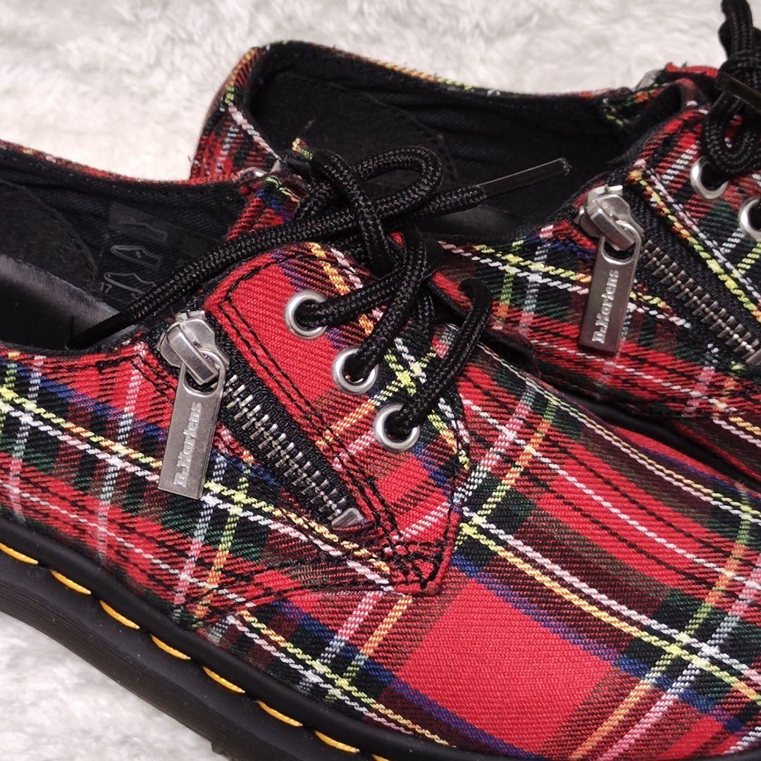 極美品✨ Dr.Martens ブーツ 3ホール 赤 タータンチェック 1461 - メルカリ