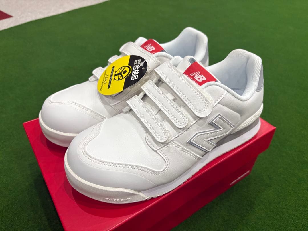 New Balance NY-181 ホワイト 安全靴 ベルクロ 25.0未使用