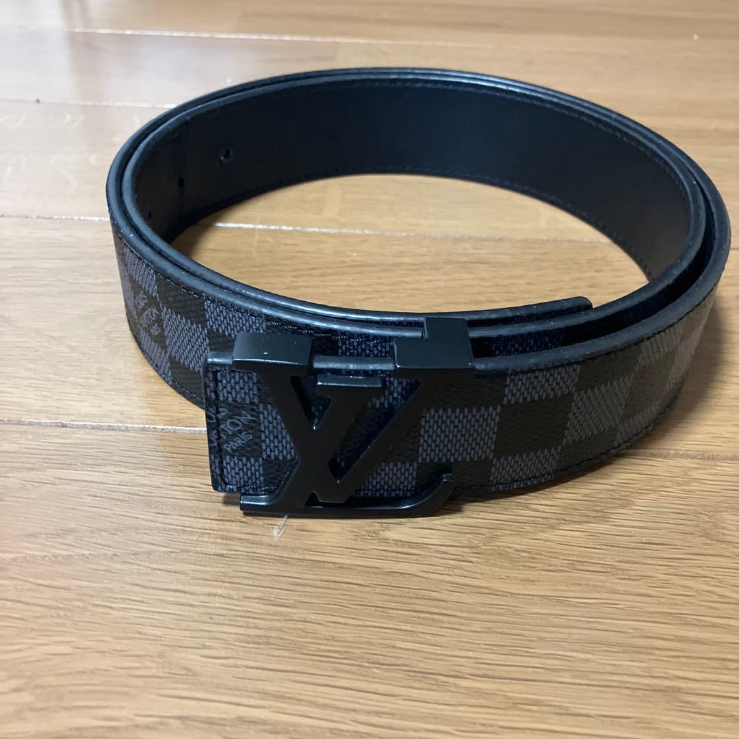 Louis Vuitton ルイヴィトン　ブラックダミエ　ベルト 110センチ