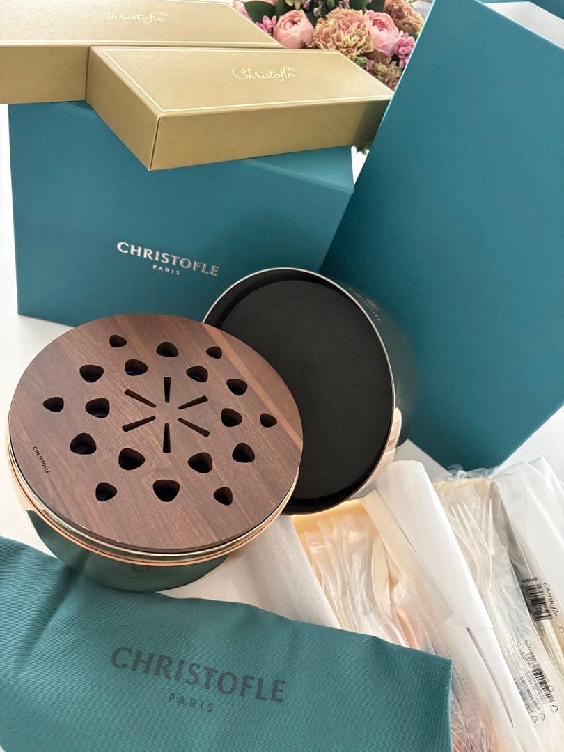 Christofle カトラリーセット ステンレス エッセンシャル 24ピース6人用セット