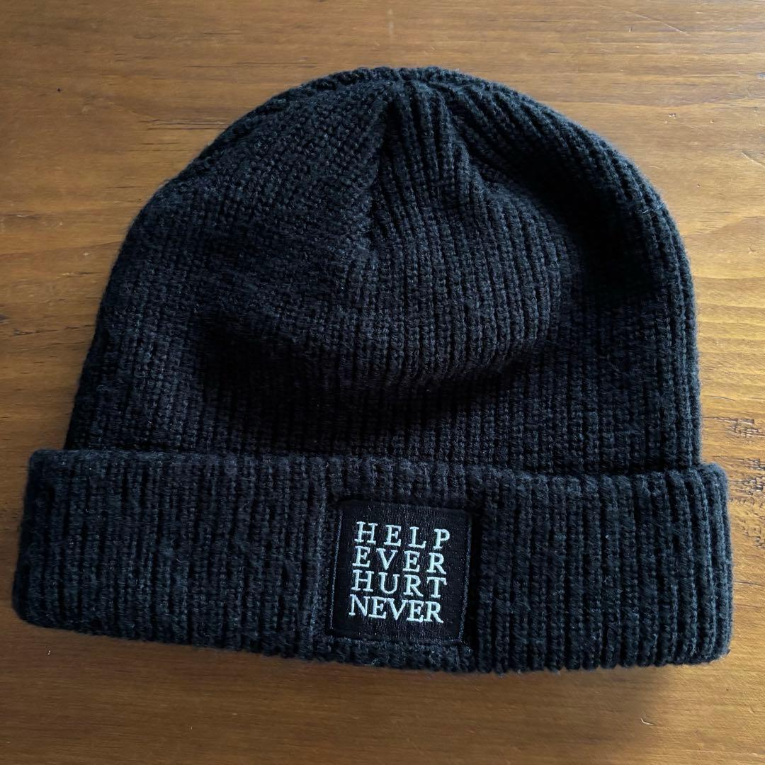 藤井風 ビーニー／ニット帽 (マスク付き) 黒 セール】メッシュ編み ドライタッチニット帽（ニットキャップ/ビーニー