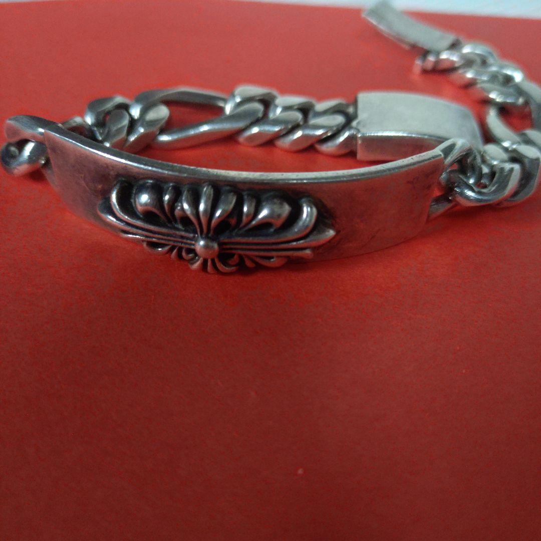 120gクロムハーツシルバー925 フラワーモチーフ ブレスレット