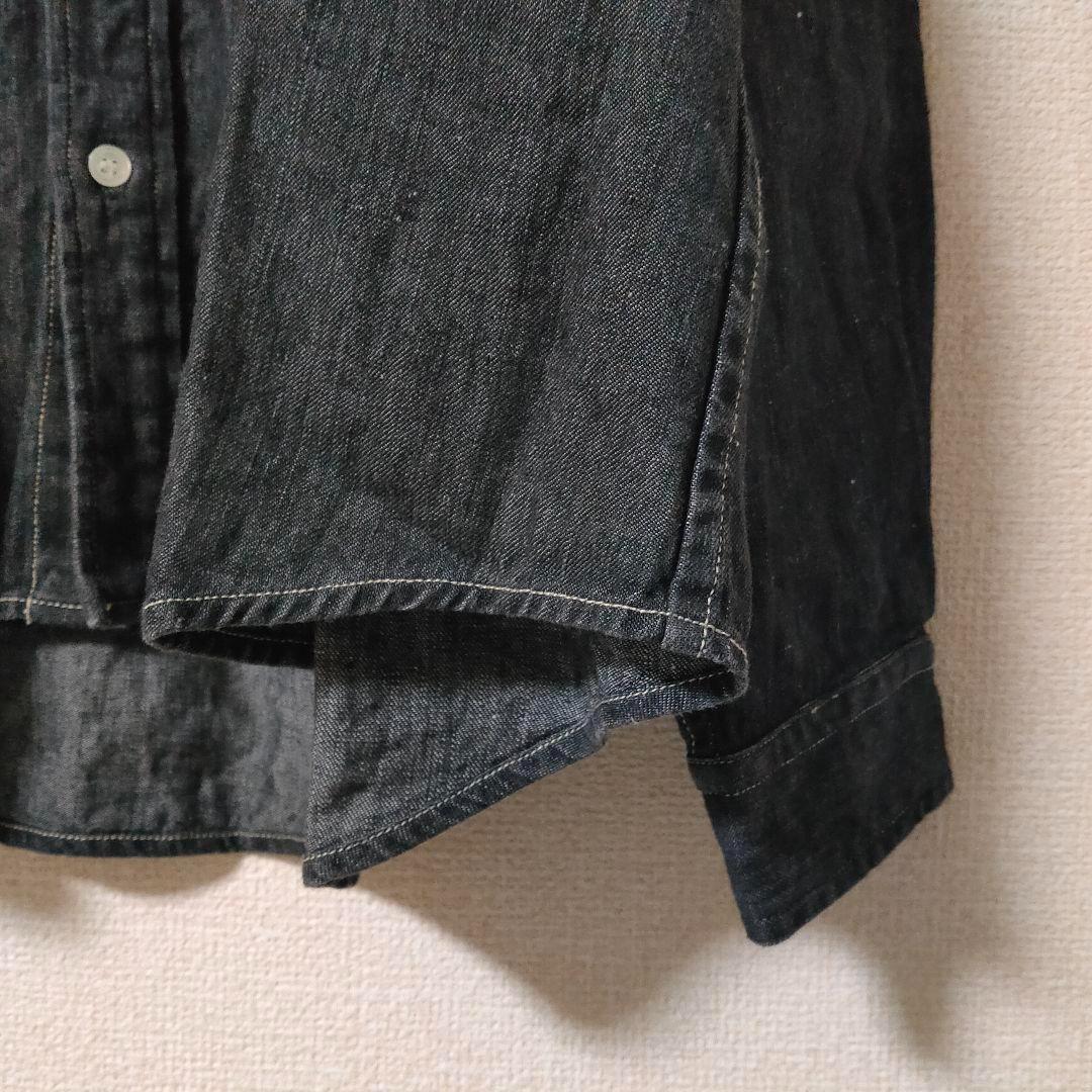 CONFECT 02201-0007 10ozリネンデニムレギュラーカラーシャツ