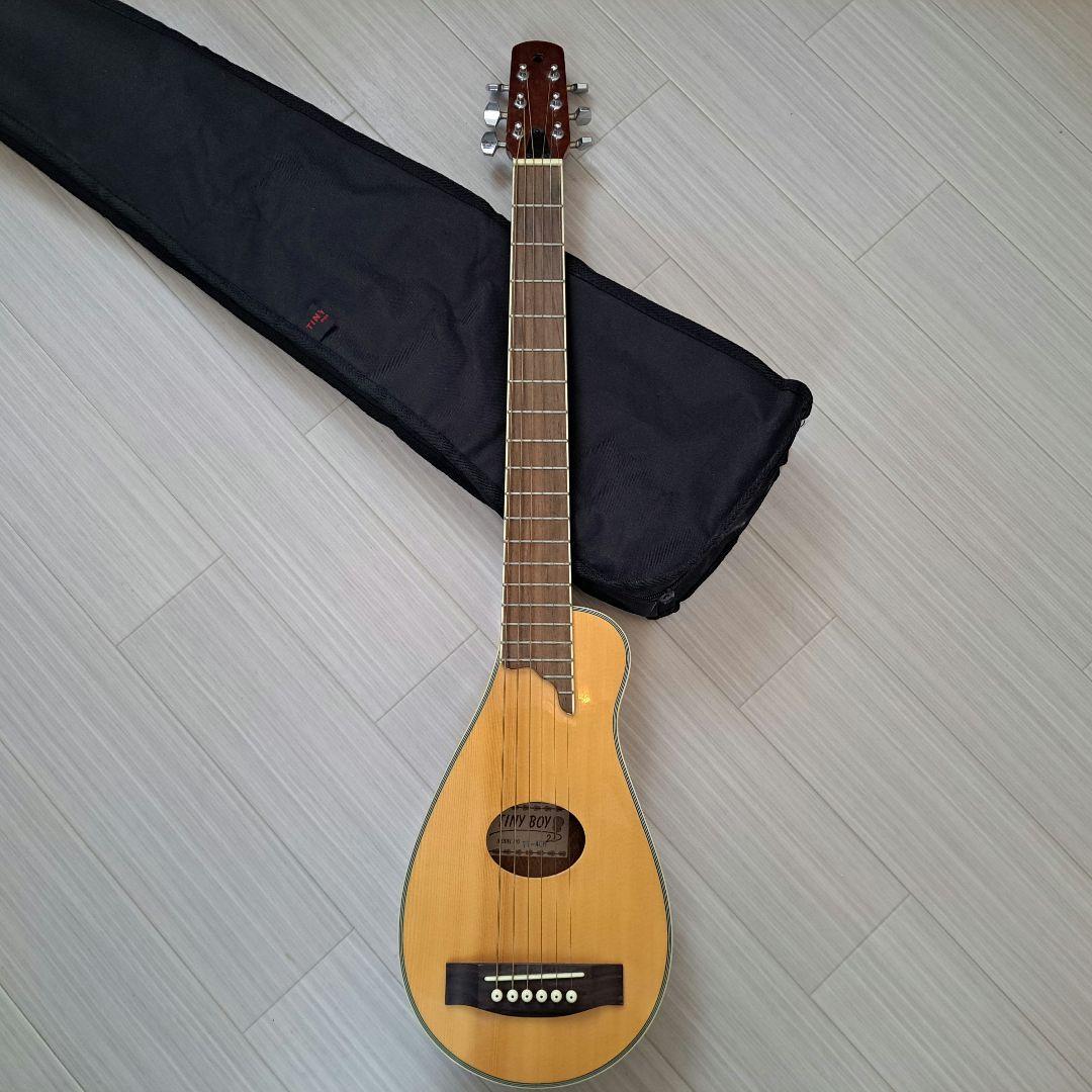 TinyBoy TT-40N ミニギター 専用ケース、チューナー、カポ付き