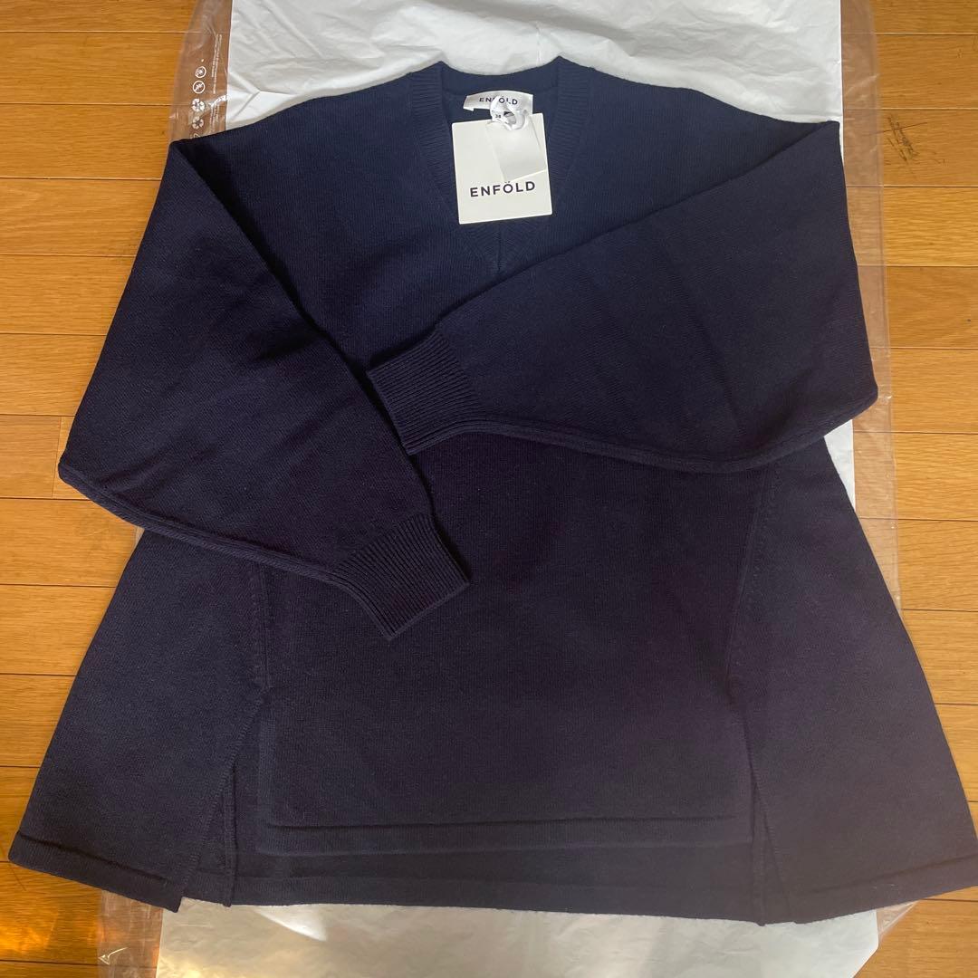 enfold Ｖネック　ネイビー