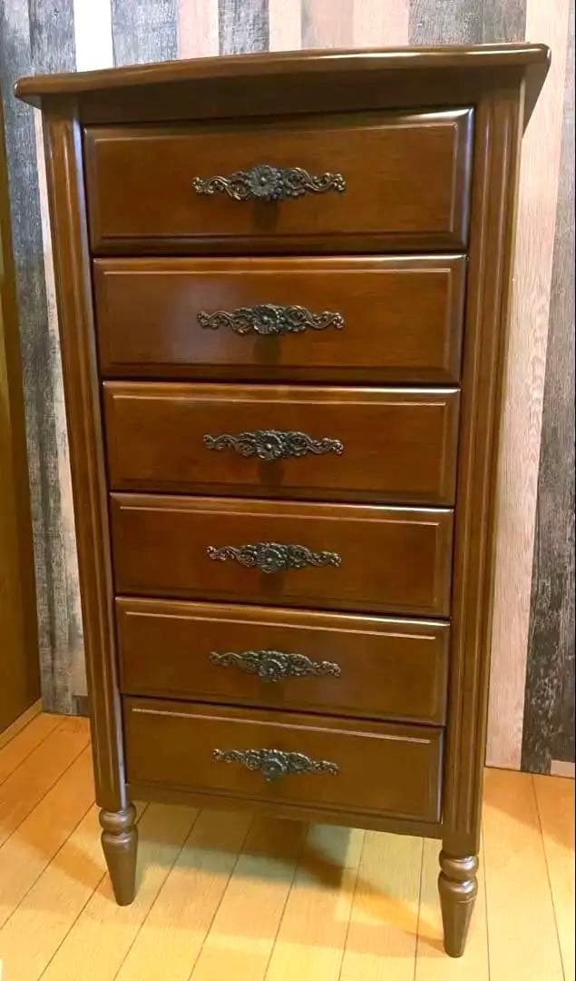 本日限定SALE価格 ヴィンテージ木製チェスト 5段