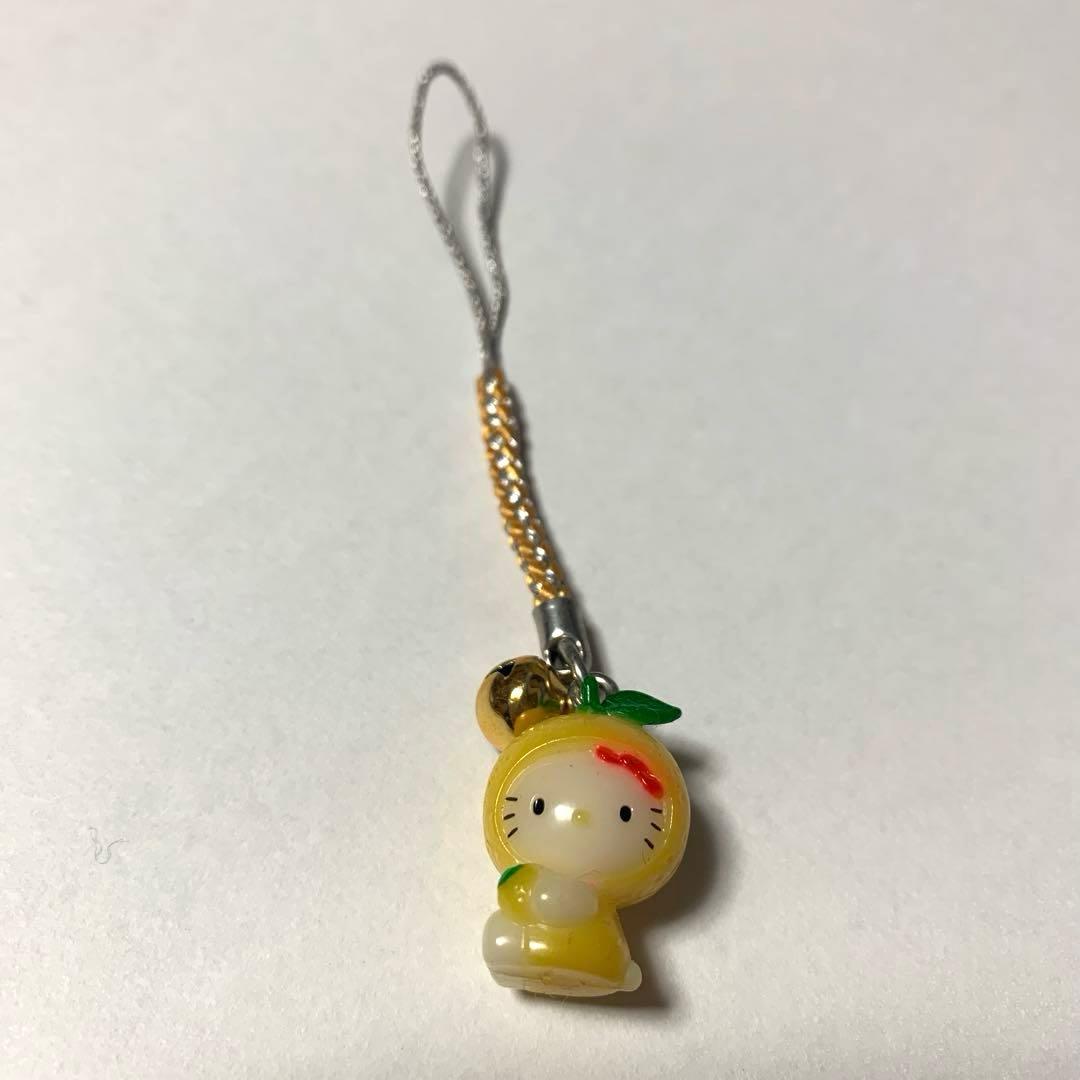 ご当地キティ 静岡限定 静岡みかん ストラップ 根付け 2003 美品