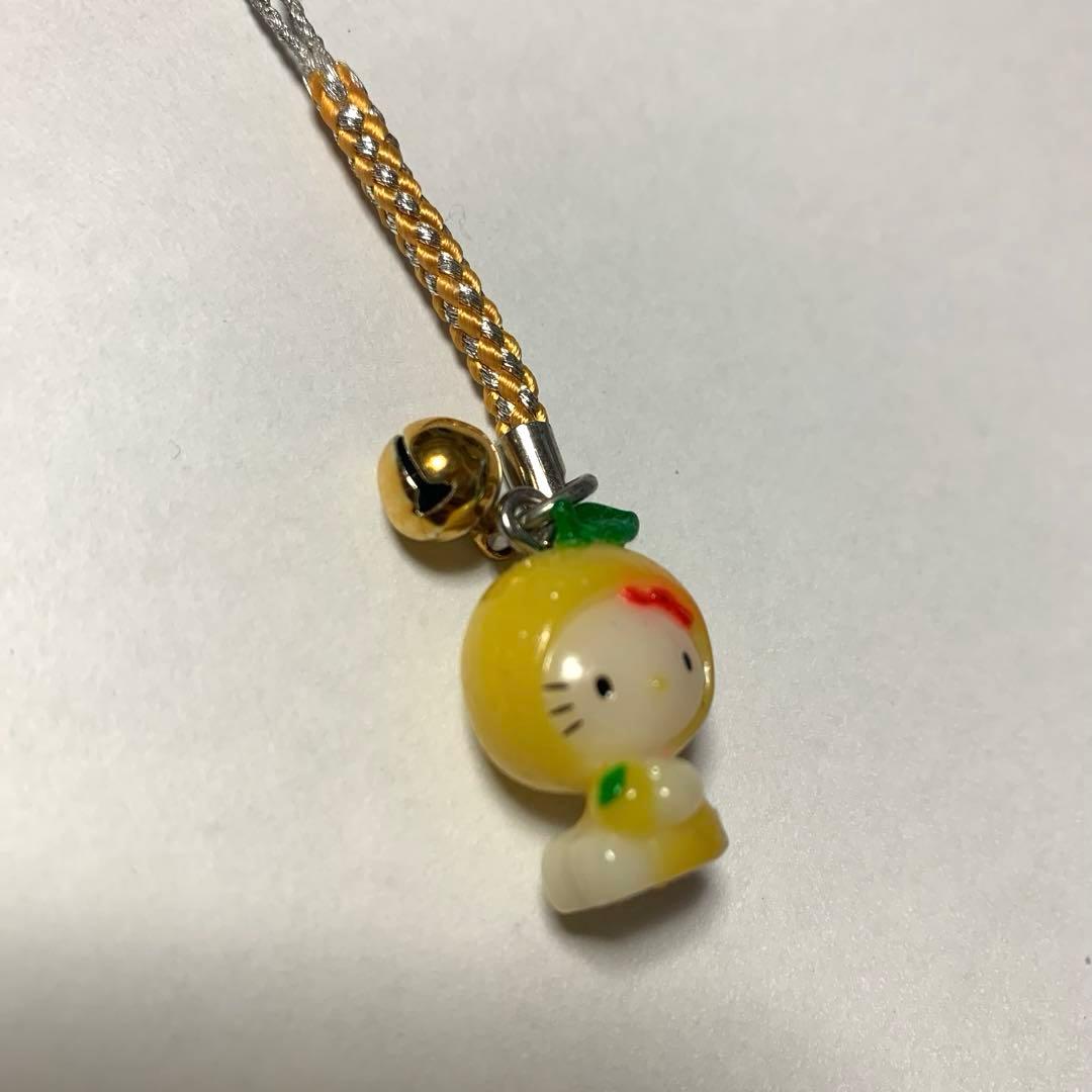ご当地キティ 静岡限定 静岡みかん ストラップ 根付け 2003 美品