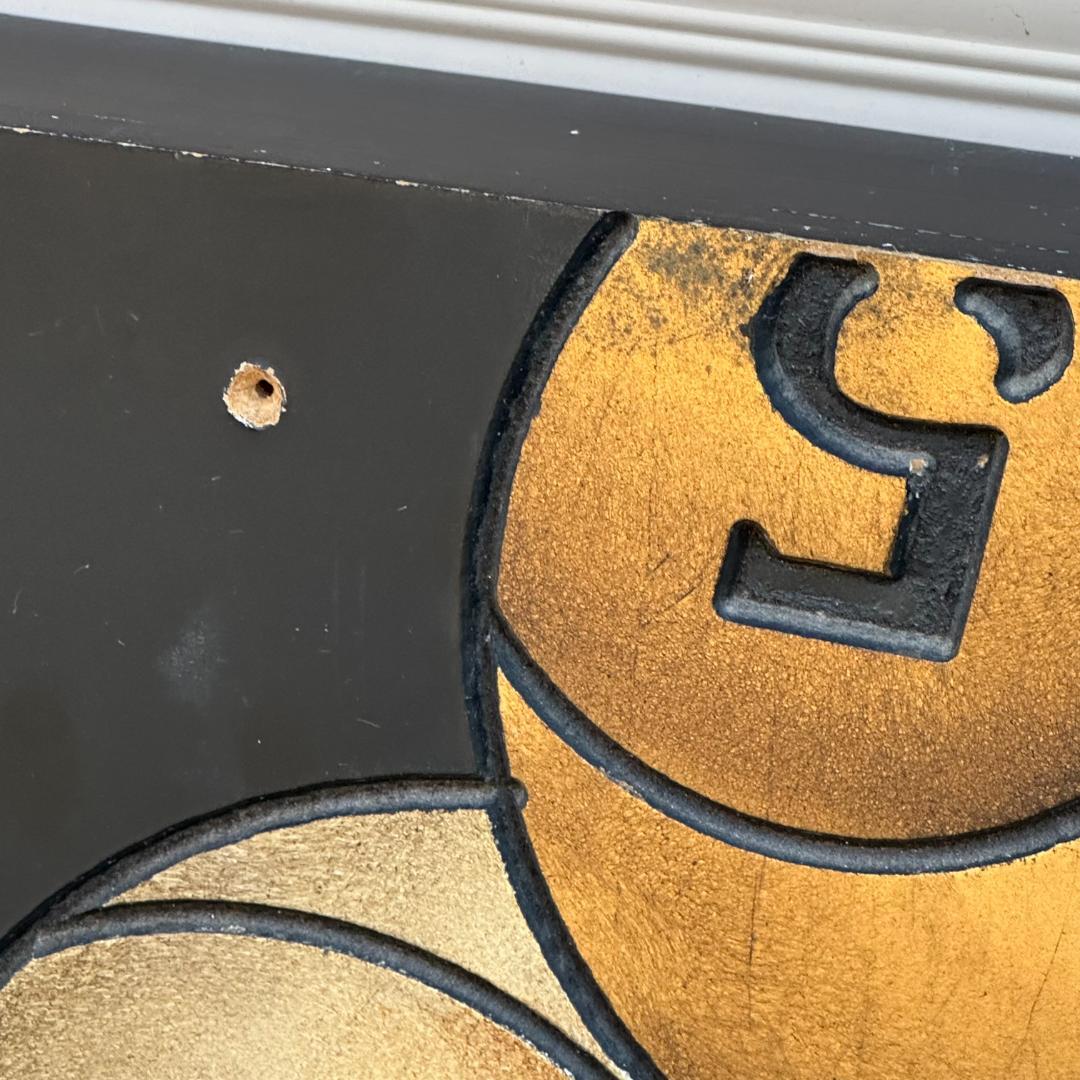 ビリヤード ボール デザイン 木製看板 アートパネル ガレージ バー