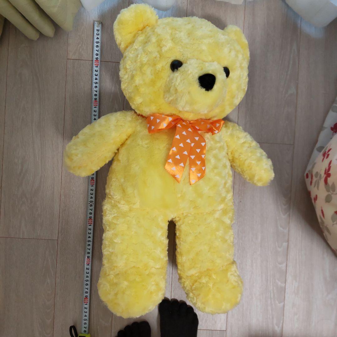 くま ぬいぐるみ 大サイズ イエロー 善逸カラー - メルカリ