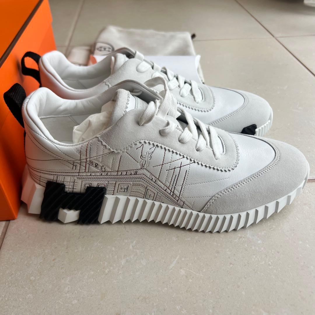 新品未使用】エルメス バウンシング メンズスニーカー レア 41 - メルカリ