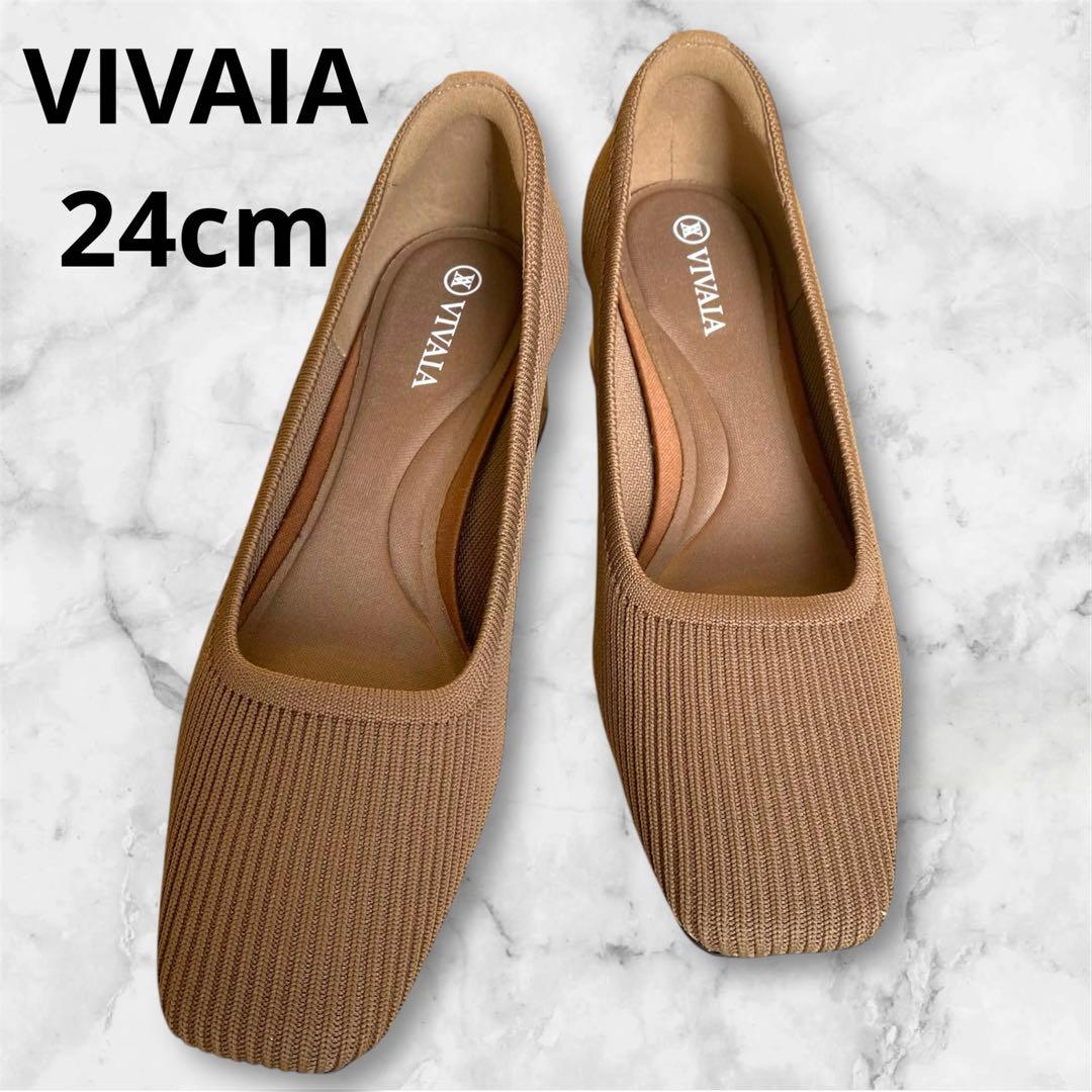 【美品】ビバイア　チャンキーヒール　パンプス　スクエアトゥ　EU37.5 美品】ビバイア チャンキーヒール パンプス スクエアトゥ EU37.5