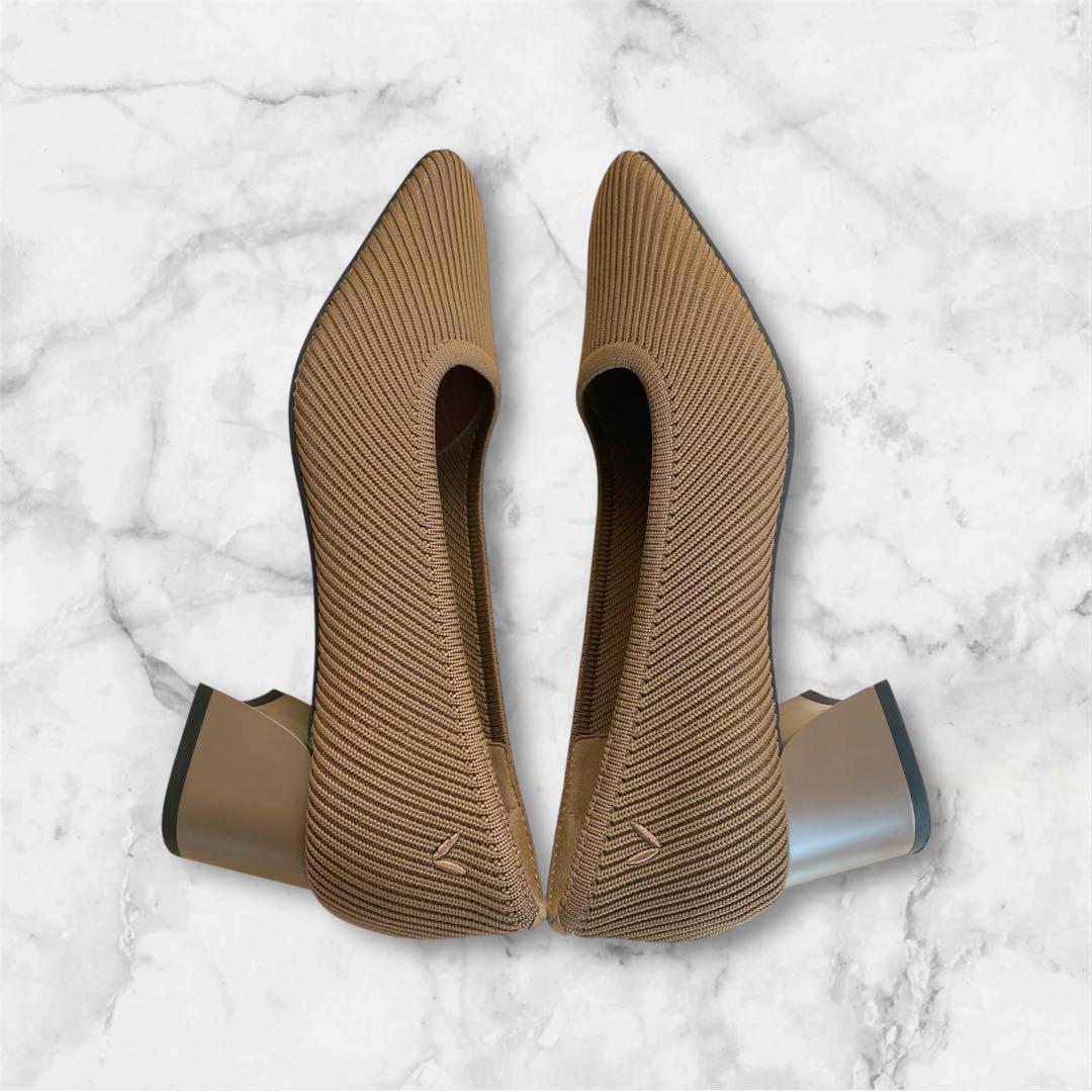 美品】ビバイア チャンキーヒール パンプス スクエアトゥ EU37.5