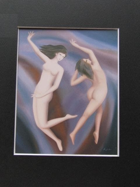 安食一雄、【彩雲】、希少な大判額装用画集より、美品、日本人画家