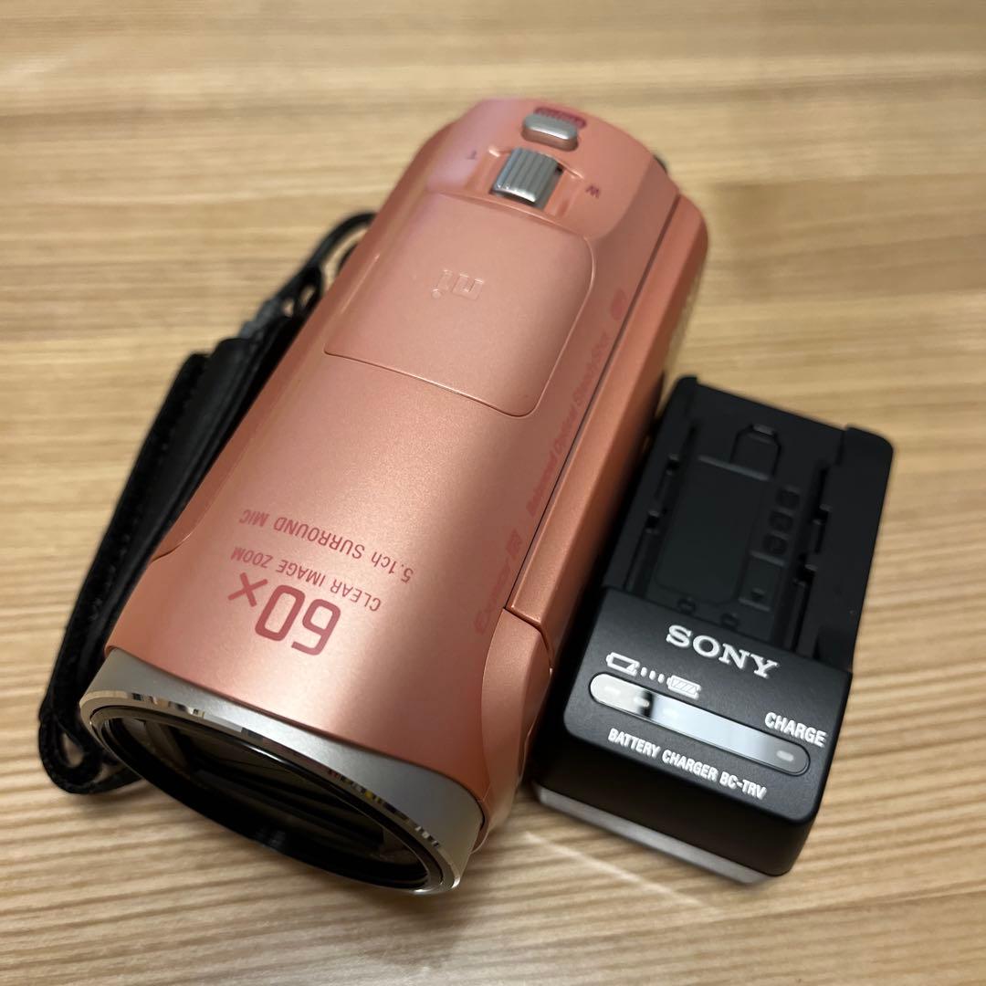 SONY HDR-CX670 ビデオカメラ 本体 ローズゴールド　充電器　ピンク