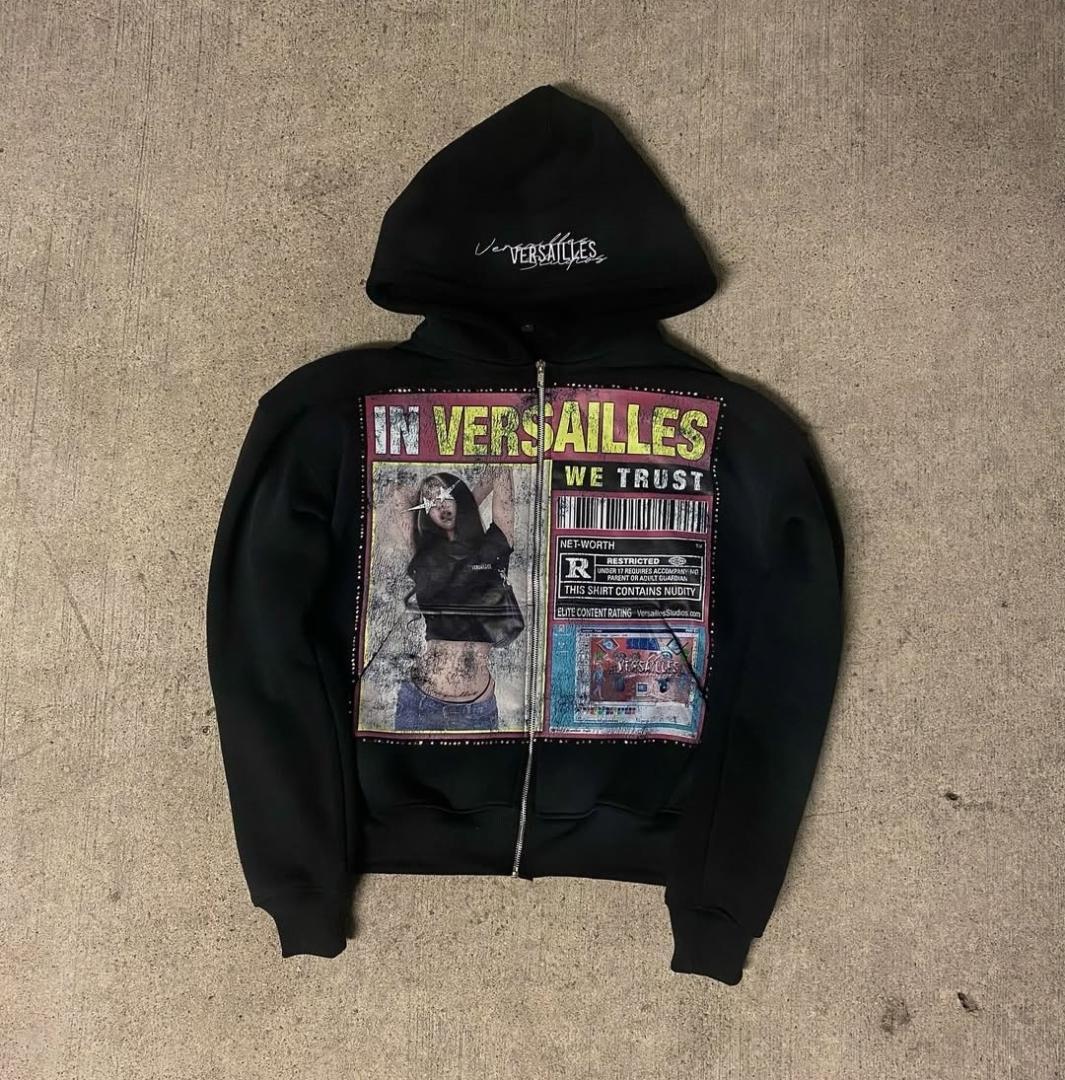 メンズ パーカー y2k archive opium ファッション 黒 XL - メルカリ