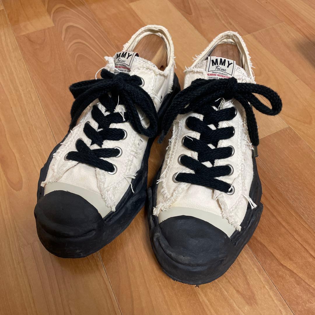 ミハラヤスヒロ スニーカー ハンク ロー ダメージ加工