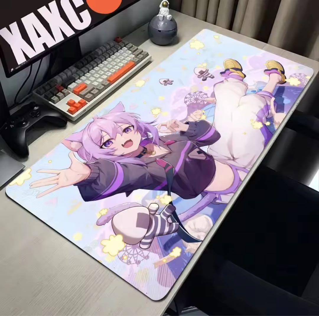 新品】ホロライブ 猫又おかゆ マウスパッド プレイマット デスクマット