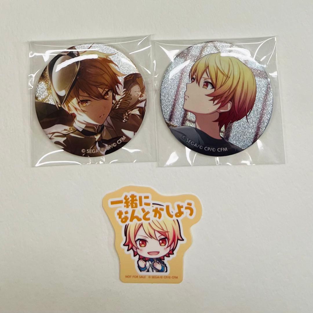 プロセカ 天馬司 グリッター缶バッジ 47b 48b カラパレ特典ステッカー