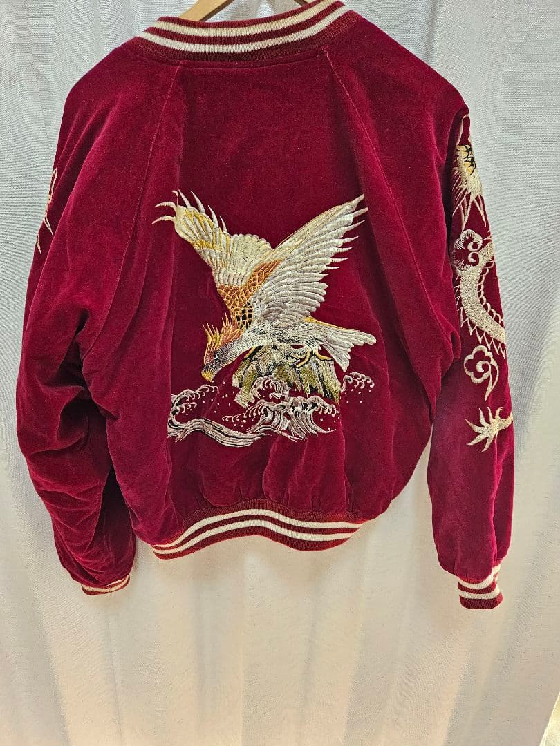 【✨レア✨】90S　JUNGLE STORM 別珍スカジャン ビンテージ　ベロア