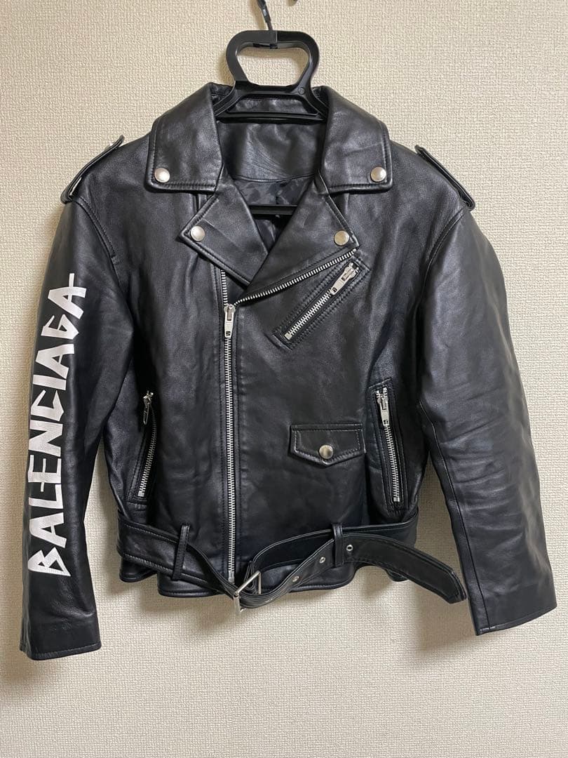 ア*ド様 BALENCIAGA バイカー ジャケット 50