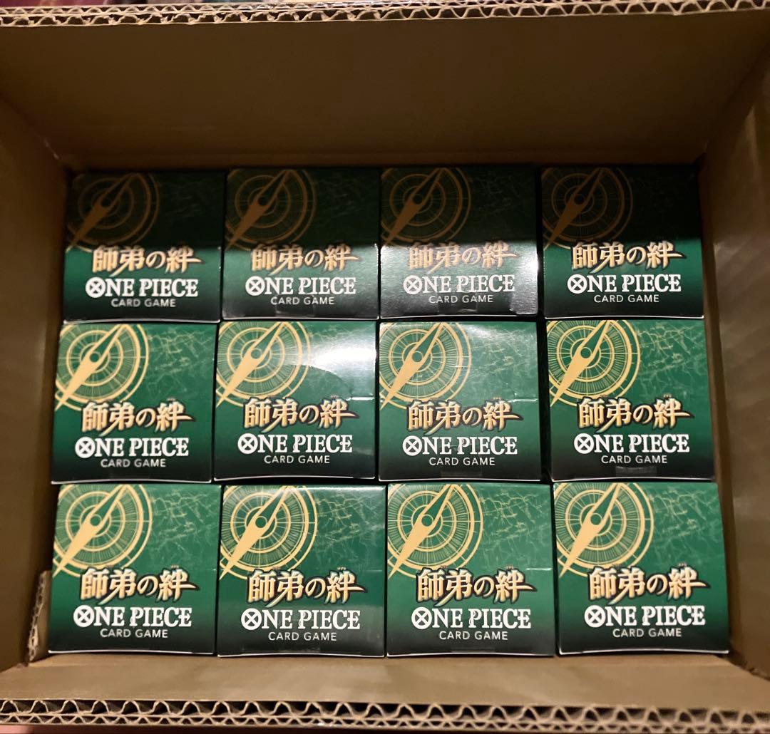 ワンピースカード　師弟の絆　未開封　テープ付き　12box カートン分 Amazon.co.jp: バンダイ(BANDAI) ONE PIECEカードゲーム 師弟の絆 【OP