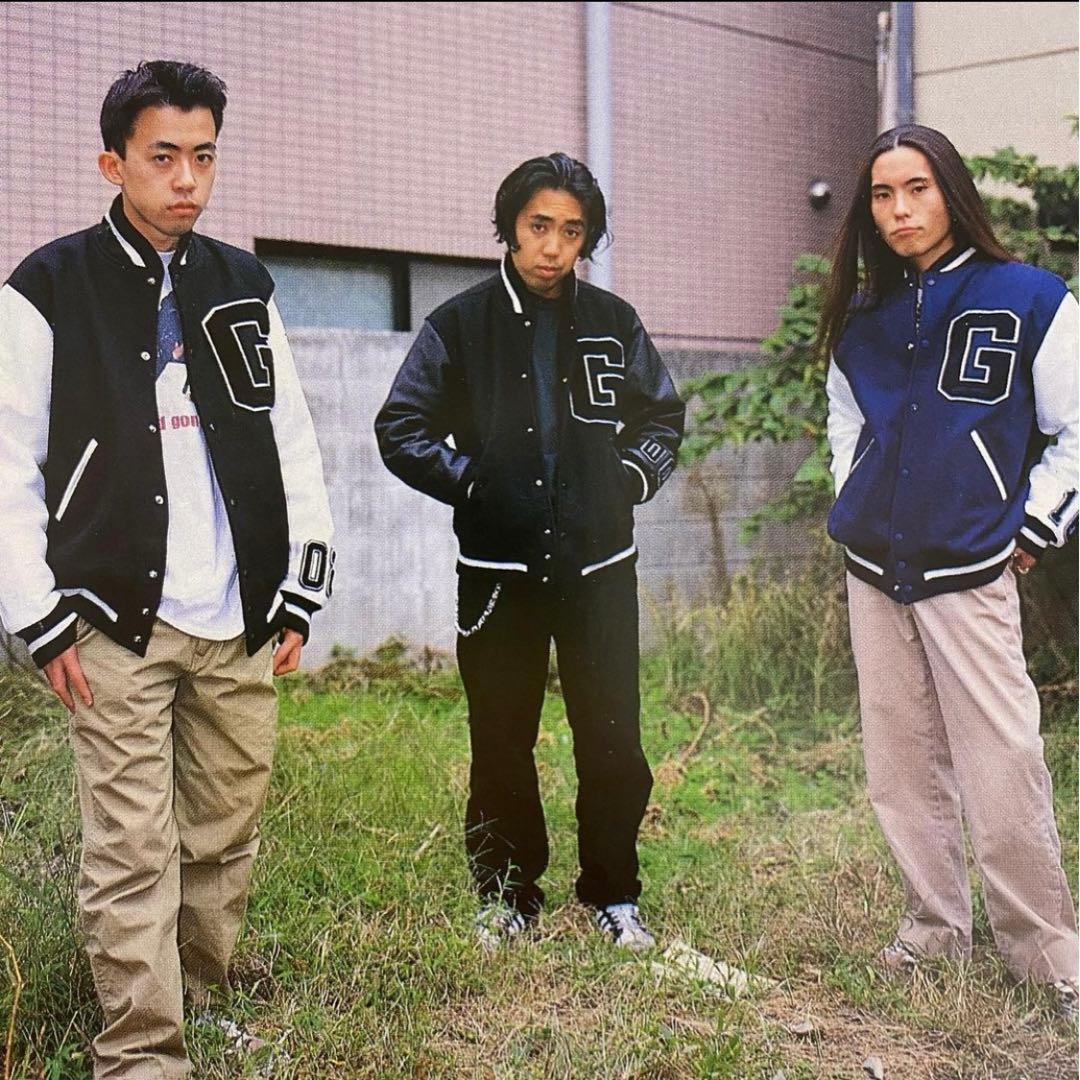 GOODENOUGH グッドイナフ 1stファーストスタジャン 復刻 黒×白 L