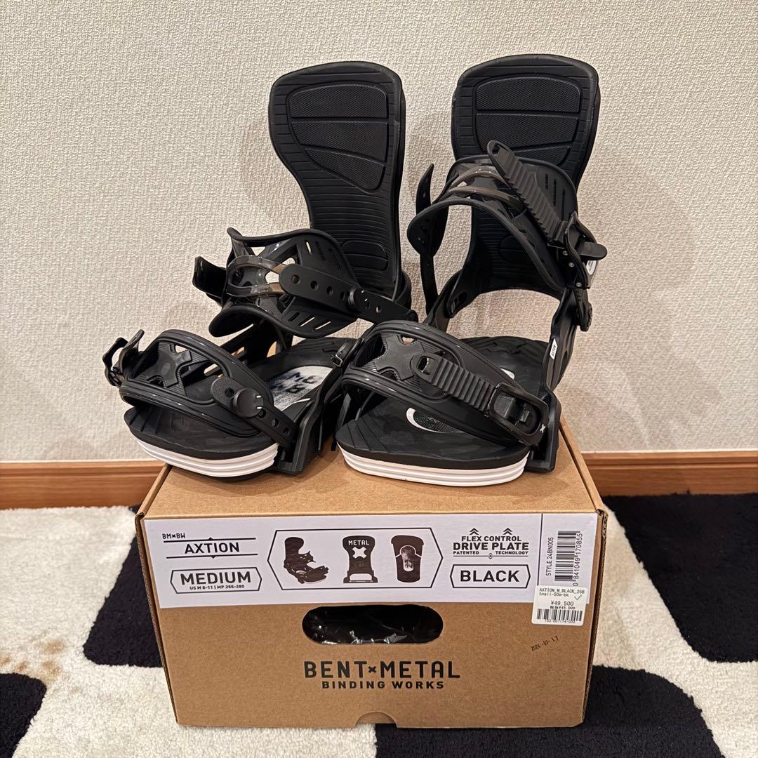 BENTL AXTION ビンディング M ブラック BENT METAL ベントメタル スノーボード バインディング ビンディング