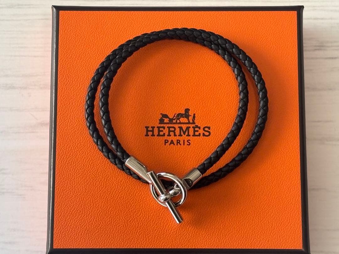 HERMES エルメス グレナン ドゥブルトゥール T3 ブラック 二連
