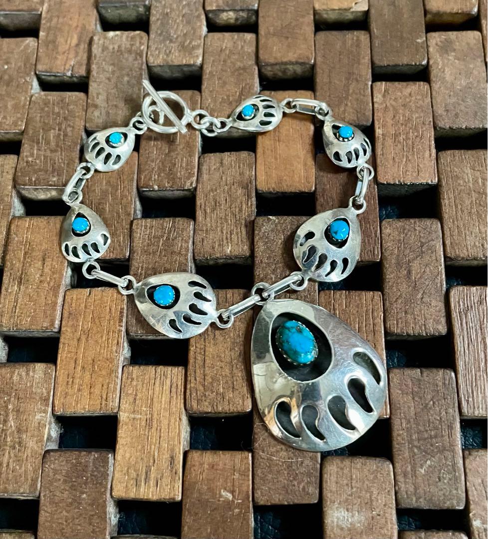 インディアン　ナバホ　民族　シルバー925 ターコイズ　バングル　ブレスレット