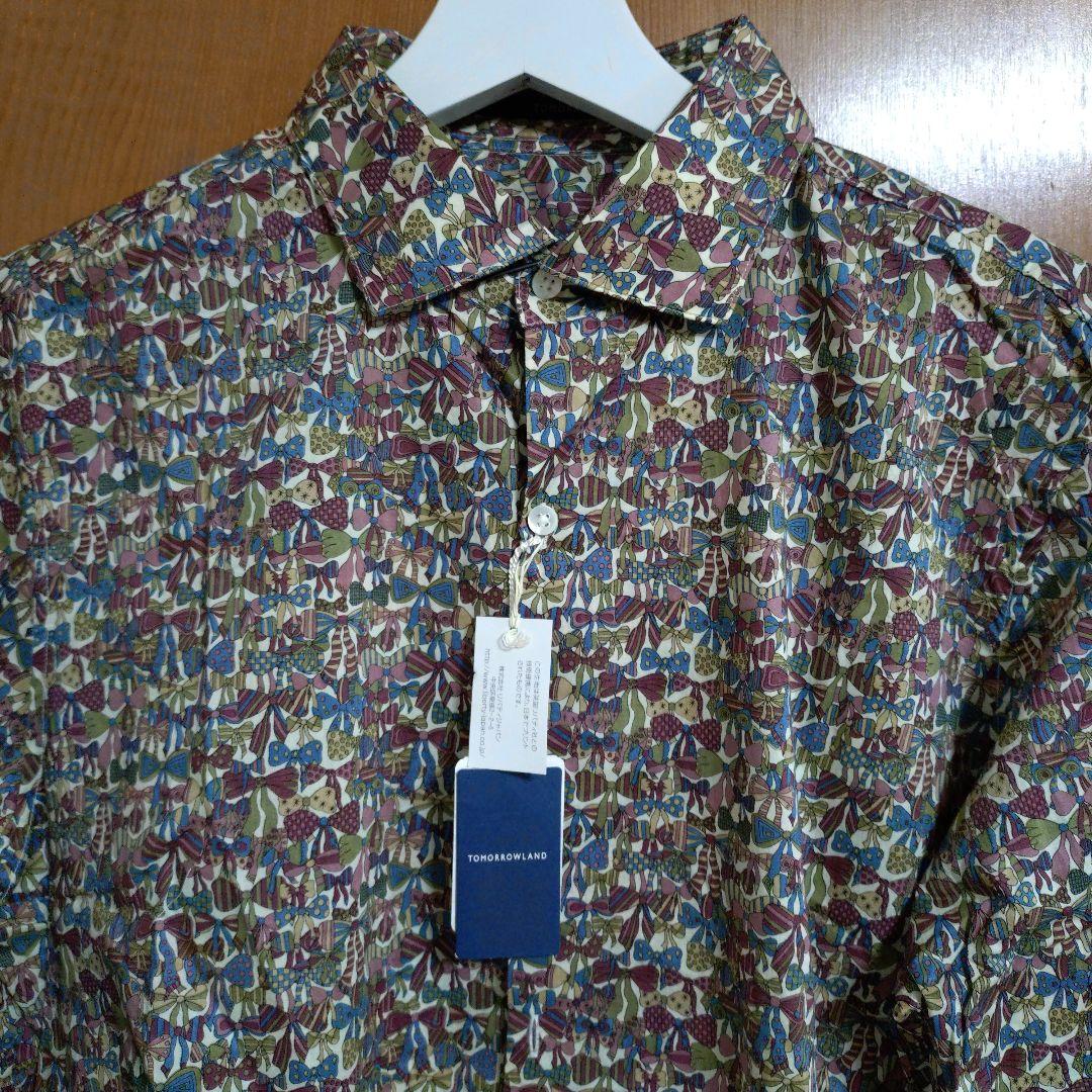 新品　　TOMORROWLAND 　長袖シャツ　リバティ　ジェニーズリボンズ　Ｌ