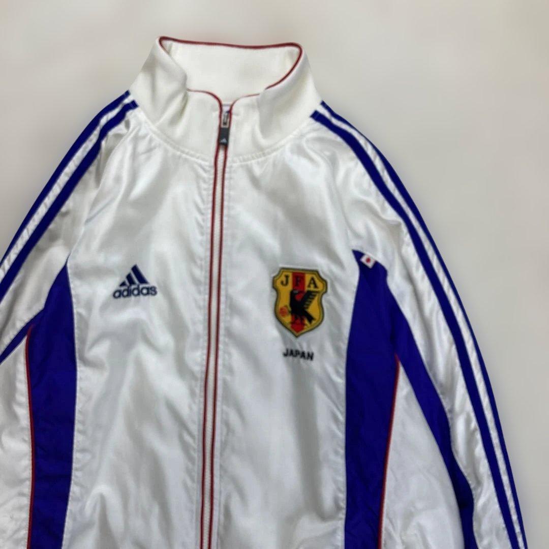 【サッカー１０】希少　アディダス　90sサッカー日本代表　ナイロンジャケッ