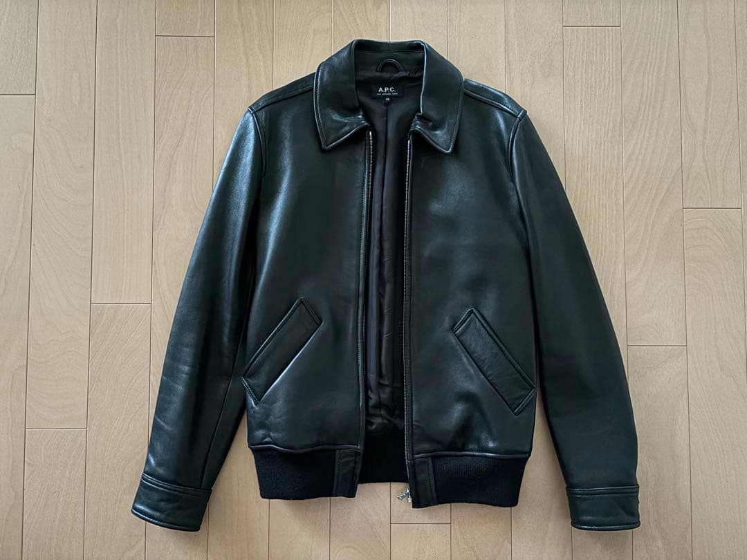 A.P.C. アーペーセー レザー ライダース ジャケット XS 傷有 - メルカリ