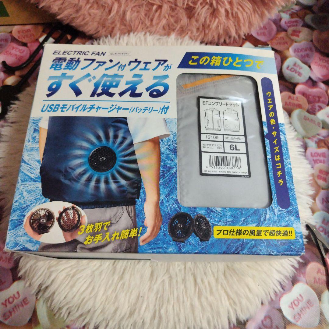 6L☆コンプリートセット☆ 6L ☆ファン付き☆ベスト☆大きいサイズ